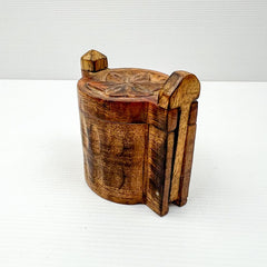 Handmade Decor Wooden Pencil Box Sized Jewellery Trinket Box