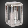 Aviator Aluminum Aviation rivet detail Aluminum Riveted Side Table