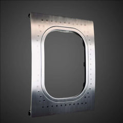 Aluminum Riveted Window Picture Frame | Industrial Aviator Window Wall Art | Aircraft Fuselage Wall Decor Gift & Pilot Home Decor