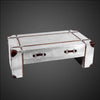 Aviator Industrial Coffee Table - Riveted Aluminum Trunk Table with 2 Drawers - Vintage Aircraft Inspired Living Room Center Table