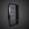 Industrial Aviator Bookcase – Black Riveted Aluminum 4-Shelf Display – Vintage Spitfire Inspired Metal Bookshelf for Home Office & Library