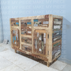 MARIANNE Handmade Reclaimed Liberty Old Wood Chip Sideboard