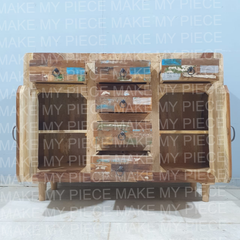 MARIANNE Handmade Reclaimed Liberty Old Wood Chip Sideboard