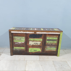 Indian Furniture Nirvana Reclaimed Wood Sideboard 150x40x80Cm Multicolour