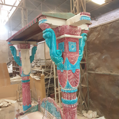 Indian Furniture Hand Carved Solid Hard Wood Swing Set
