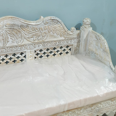 Indian Furniture Classic Hand Carved Traditional Sofa Set With Center Table D1
