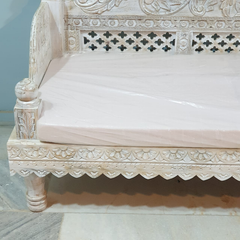 Indian Furniture Classic Hand Carved Traditional Sofa Set With Center Table D1