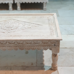 Indian Furniture Classic Hand Carved Traditional Sofa Set With Center Table D1