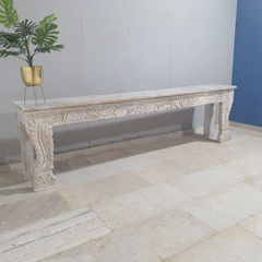 Hand Carved Solid Wood Console Hall Table 43