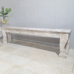 Hand Carved Solid Wood Console Hall Table 43
