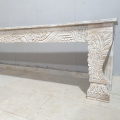 Hand Carved Solid Wood Console Hall Table 43