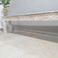 Hand Carved Solid Wood Console Hall Table 43