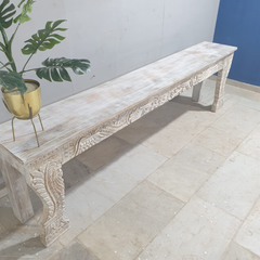 Hand Carved Solid Wood Console Hall Table 43