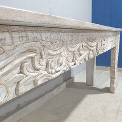 Hand Carved Solid Wood Console Hall Table 43
