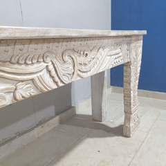 Hand Carved Solid Wood Console Hall Table 43
