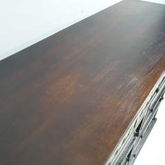 Indian Hand Carved Solid Wood Chest of Drawer Dresser Walnut D49