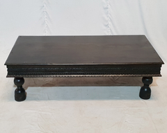 Indian Hand Carved Solid Wood Rectangular Large Coffee Table C92