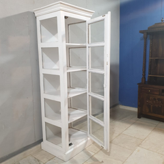 Indian Hand Carved Mango Wood Display Cabinet D105