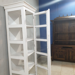 Indian Hand Carved Mango Wood Display Cabinet D105