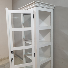 Indian Hand Carved Mango Wood Display Cabinet D105