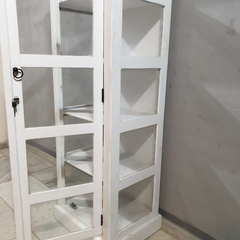 Indian Hand Carved Mango Wood Display Cabinet D105