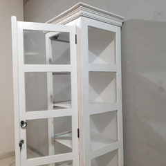 Indian Hand Carved Mango Wood Display Cabinet D105