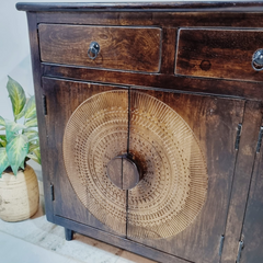 Indian Mandala Solid Wood Sideboard C39