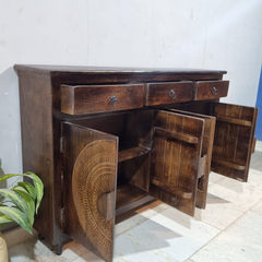 Indian Mandala Solid Wood Sideboard C39