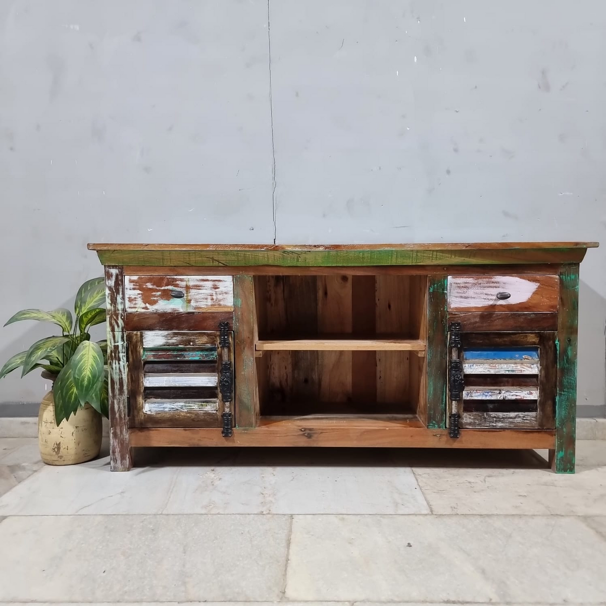 Aspen Scandi Reclaimed Wood TV Unit 53