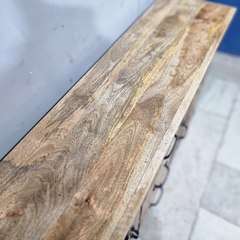 French Arch Style Mango Wood Glass Door Buffet Sideboard C40