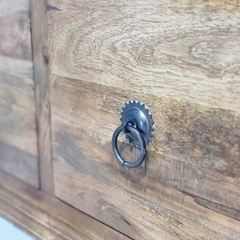 Indian Hand Carved Solid Wood Large 4 Drawer Storage Coffee Table C93