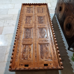 Maharaja Indian Traditional Hand Carved Solid Wood Swing 4