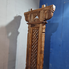 Maharaja Indian Traditional Hand Carved Solid Wood Swing 4