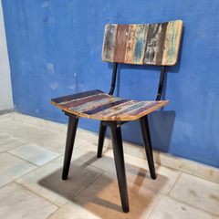 Aspen Scandi Reclaimed Wood Industrial 4 Seater Dining Set 20