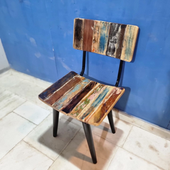 Aspen Scandi Reclaimed Wood Industrial 4 Seater Dining Set 20