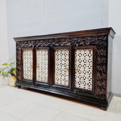Hand Carved Solid Wood Buffet Sideboard C43