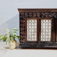 Hand Carved Solid Wood Buffet Sideboard C43