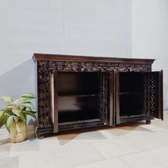 Hand Carved Solid Wood Buffet Sideboard C43