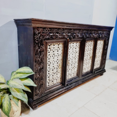 Hand Carved Solid Wood Buffet Sideboard C43
