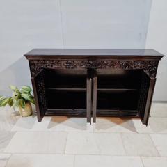 Hand Carved Solid Wood Buffet Sideboard C43
