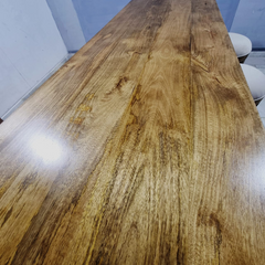 Hand Carved Solid Wood Twin Pedestal Base Dining Table 15