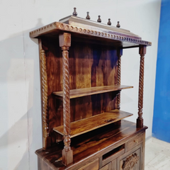 Handmade Traditional Sheesham Wood Home Temple 01