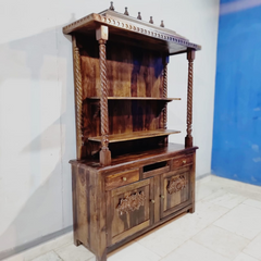 Handmade Traditional Sheesham Wood Home Temple 01