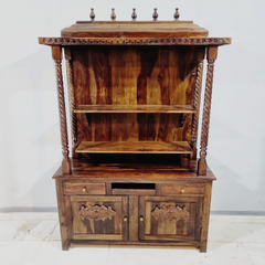 Handmade Traditional Sheesham Wood Home Temple 01