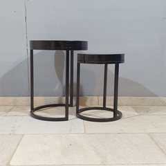 Kraft Bazaar Steel Frame and Wood Top Side Table 23