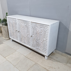 Hand Carved Solid Wood Sideboard Buffet C48