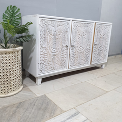 Hand Carved Solid Wood Sideboard Buffet C48