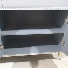 Bone Inlay Scandinavian Geometric Pattern Sideboard C49