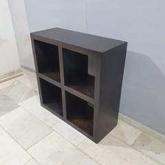 Boston Zen Contemporary Solid Wood Cube Square Bookshelf B49