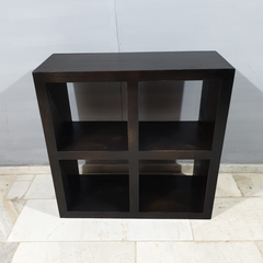 Boston Zen Contemporary Solid Wood Cube Square Bookshelf B49